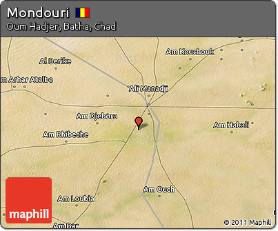 Satellite 3D Map of Mondouri