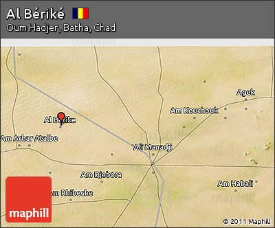 Satellite 3D Map of Al Bériké
