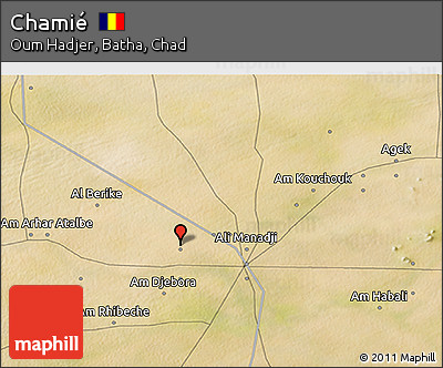 Satellite 3D Map of Chamié