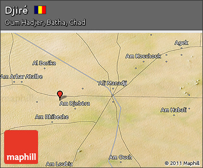 Satellite 3D Map of Djiré