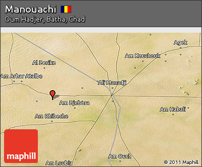 Satellite 3D Map of Manouachi