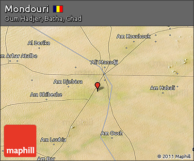 Satellite 3D Map of Mondouri