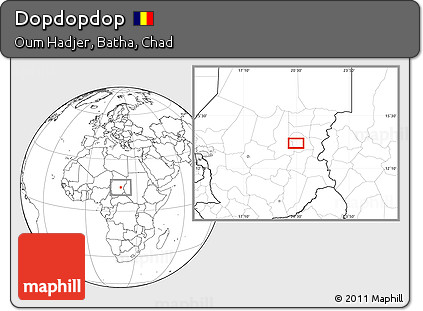 Blank Location Map of Dopdopdop
