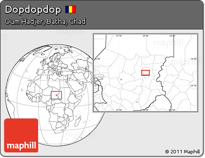 Blank Location Map of Dopdopdop