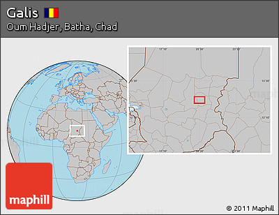 Gray Location Map of Galis
