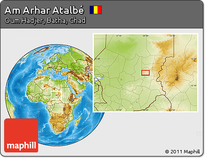 Physical Location Map of Am Arhar Atalbé