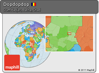 Political Location Map of Dopdopdop