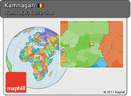 Political Location Map of Kamnagan