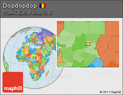 Political Location Map of Dopdopdop