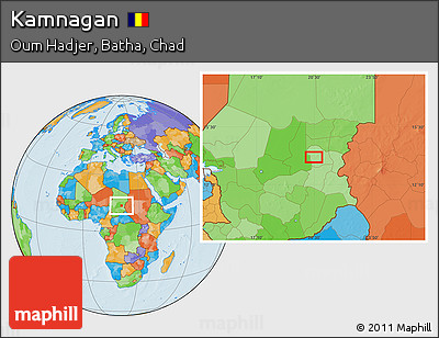 Political Location Map of Kamnagan