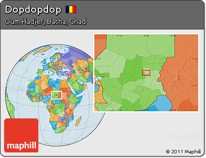 Political Location Map of Dopdopdop