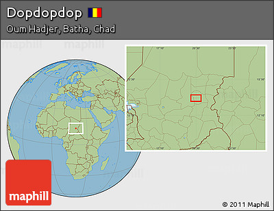 Savanna Style Location Map of Dopdopdop