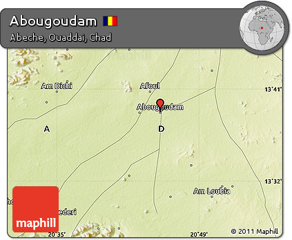 Physical Map of Abougoudam