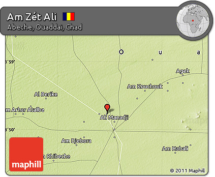 Physical Map of Am Zét Ali