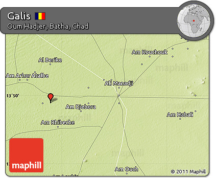 Physical Map of Galis