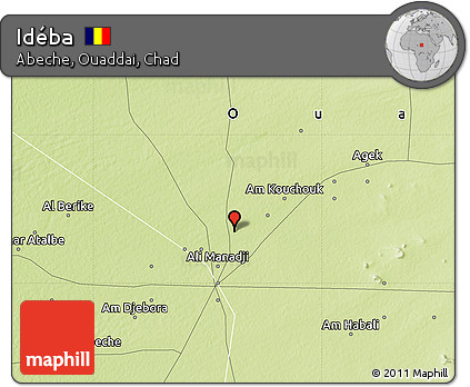 Physical Map of Idéba