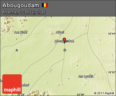 Physical Map of Abougoudam