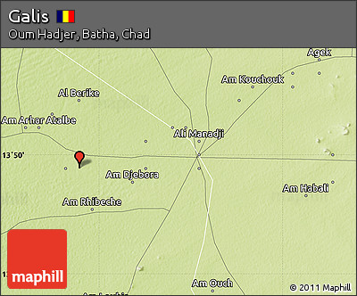 Physical Map of Galis