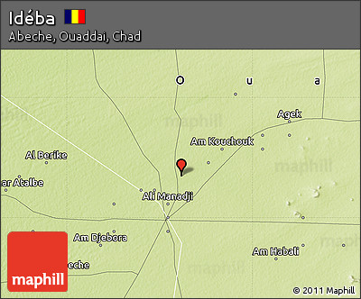 Physical Map of Idéba