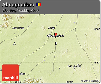 Physical Map of Abougoudam