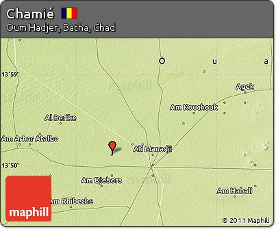 Physical Map of Chamié