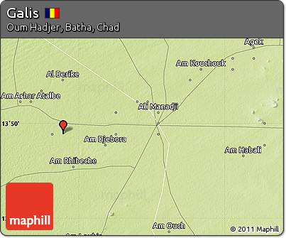 Physical Map of Galis