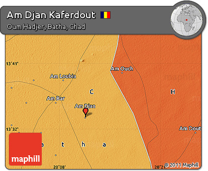 Political Map of Am Djan Kaferdout