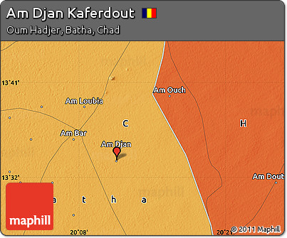 Political Map of Am Djan Kaferdout