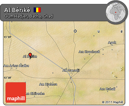 Satellite Map of Al Bériké