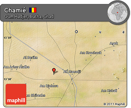 Satellite Map of Chamié