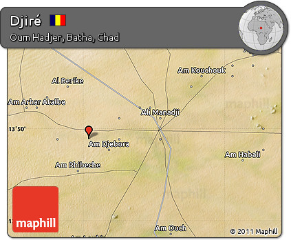 Satellite Map of Djiré