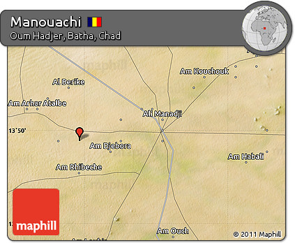 Satellite Map of Manouachi
