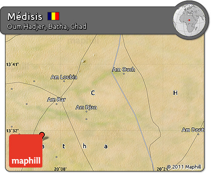 Satellite Map of Médisis