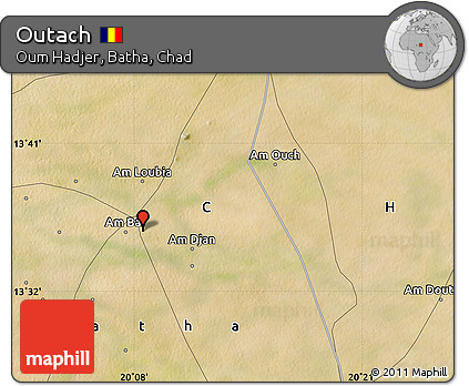 Satellite Map of Outach