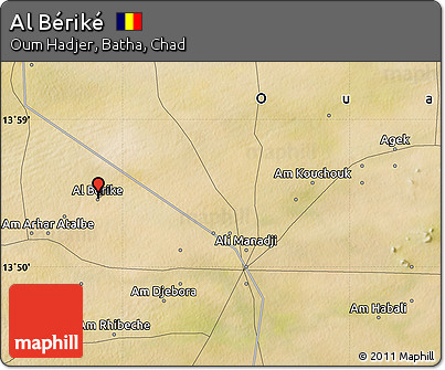 Satellite Map of Al Bériké