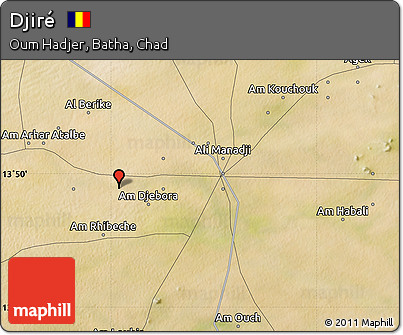 Satellite Map of Djiré
