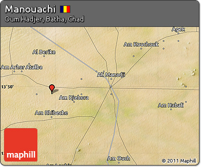 Satellite Map of Manouachi