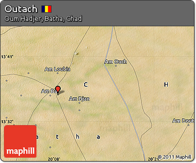 Satellite Map of Outach