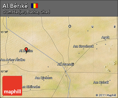 Satellite Map of Al Bériké