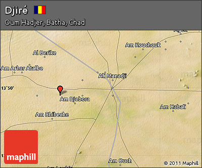 Satellite Map of Djiré