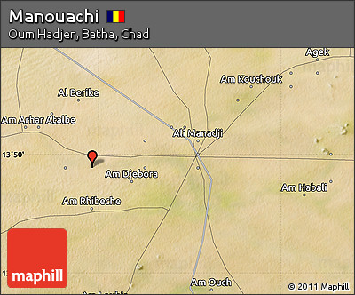 Satellite Map of Manouachi