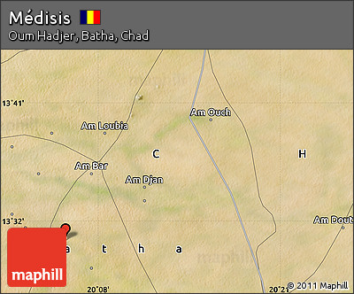 Satellite Map of Médisis