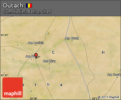 Satellite Map of Outach