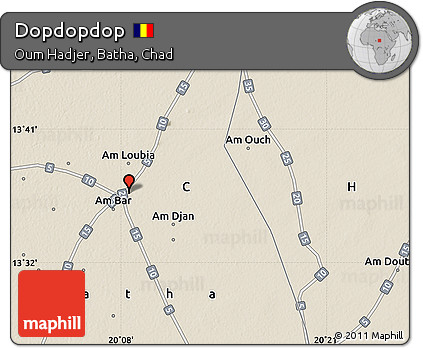 Shaded Relief Map of Dopdopdop