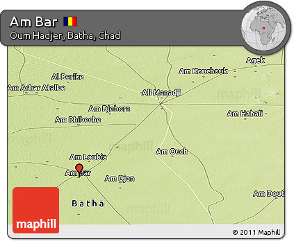 Physical Panoramic Map of Am Bar