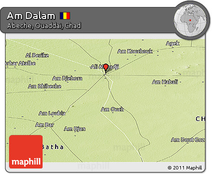 Physical Panoramic Map of Am Dalam