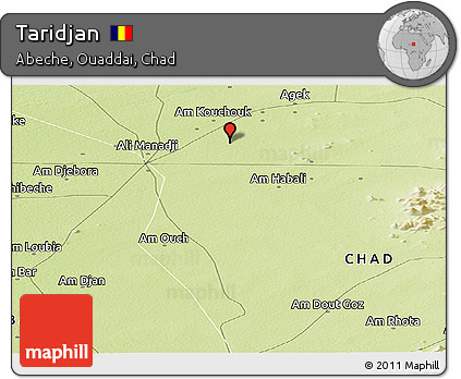 Physical Panoramic Map of Taridjan