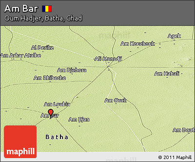 Physical Panoramic Map of Am Bar