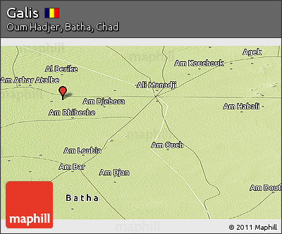 Physical Panoramic Map of Galis