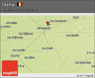 Physical Panoramic Map of Idéba